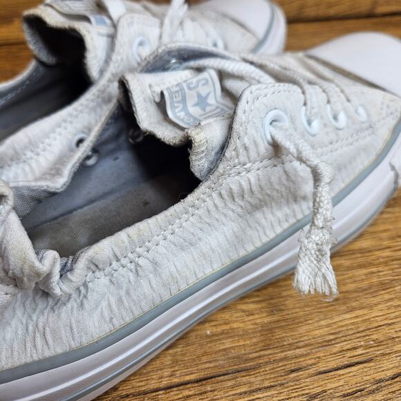 Converse All Stars White Shoreline pull on low top sneakers sz 7 womens - Picture 6 of 11